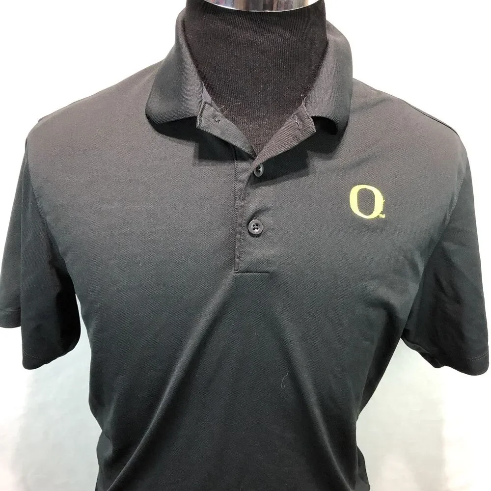 Nike 128898 010 Oregon Ducks Black Dri-Fit Short Sleeve Athletic Shirt Medium U7
